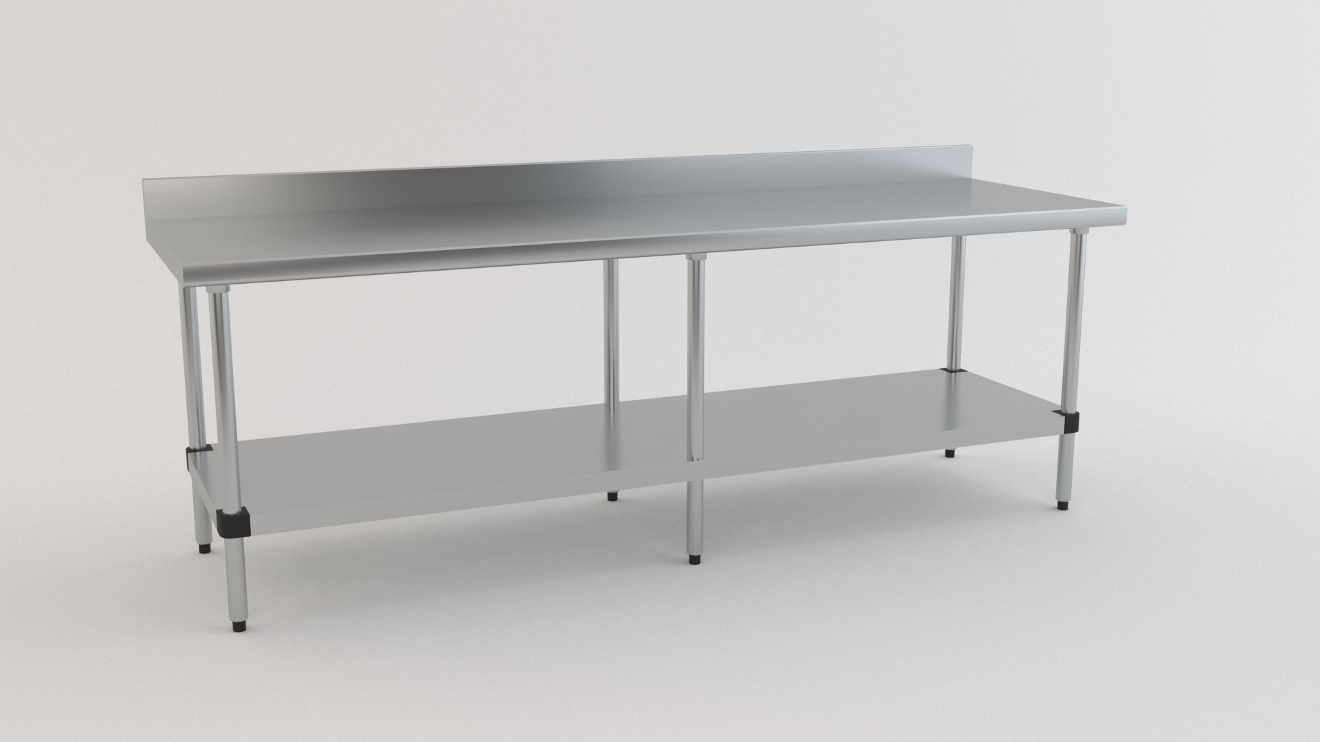 6 stainless steel commercial kitchen table