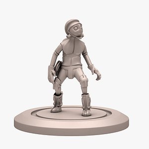 sci-fi print man 3D model