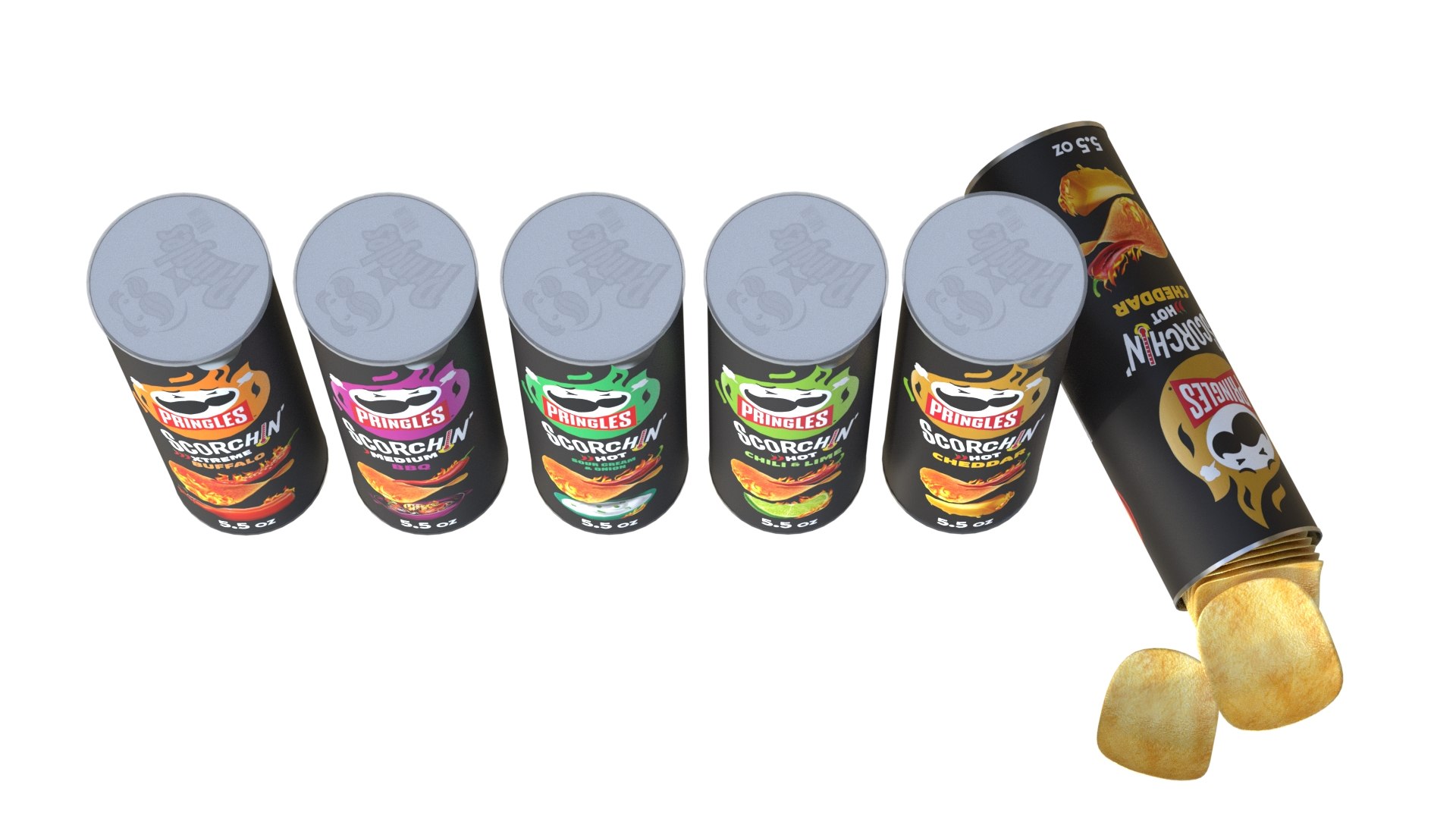 Pringles scorchin collection 3D model https://p.turbosquid.com/ts-thumb/6k/fAjyLV/hC/6/jpg/1741444370/1920x1080/fit_q87/c27abdd81f9349c30ed66655bf2e51734d27c2a9/6.jpg