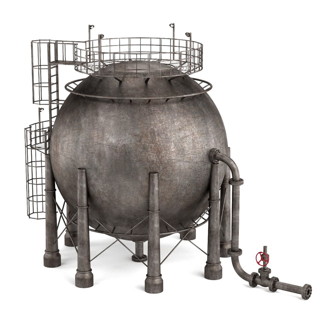 Gas Storage Unit 3d Model