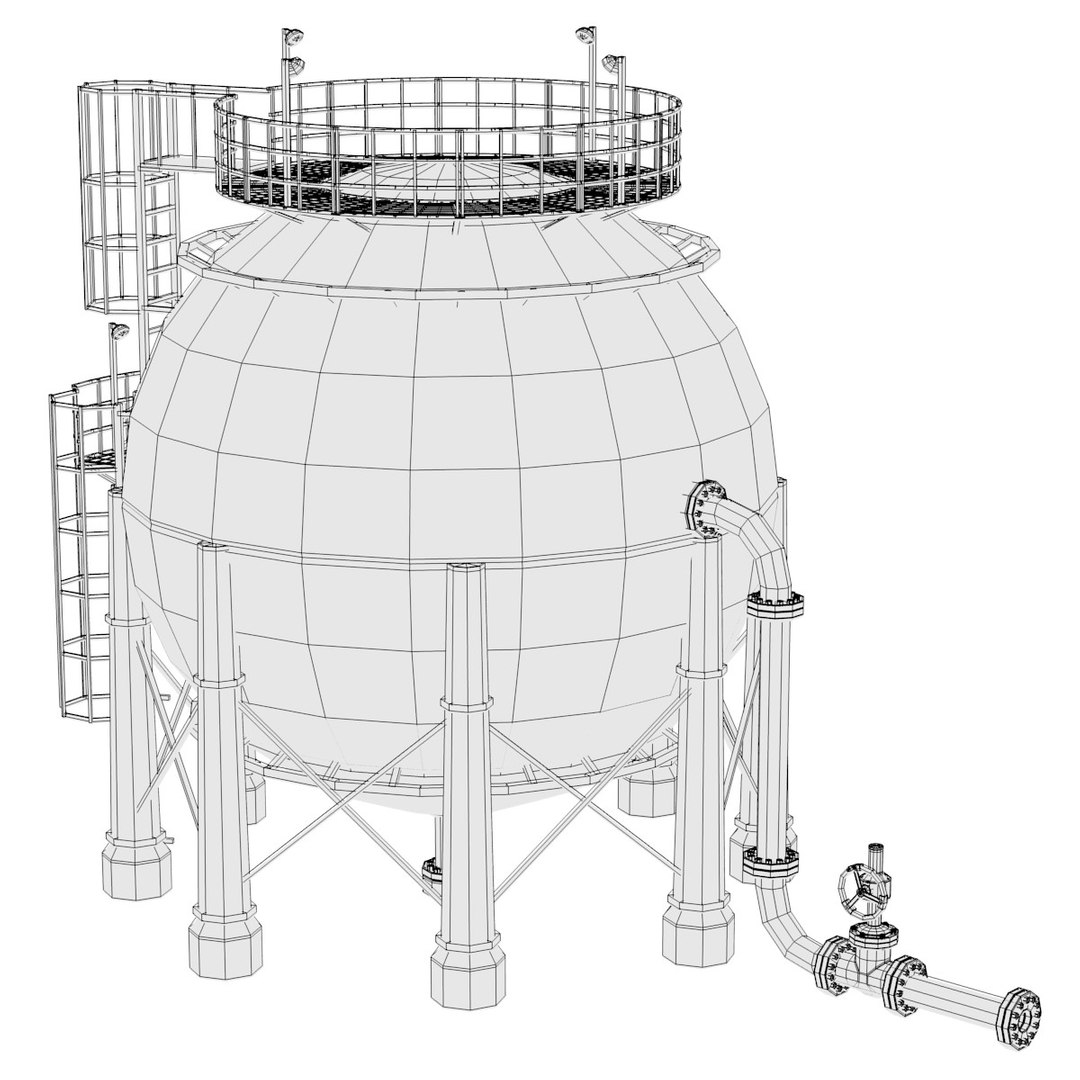 Gas Storage Unit 3d Model