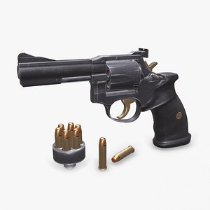 Manurhin MR 73 Low-poly PBR 3D model