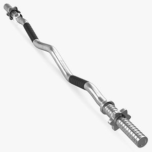 3D Olympic Barbell Weightlifting Bar