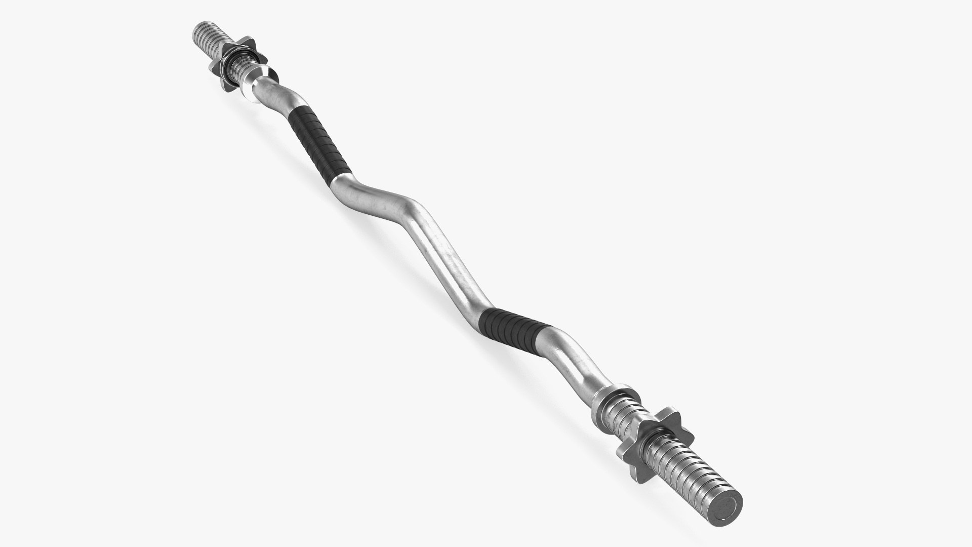 Olympic Barbell Weightlifting Bar 3D model preview