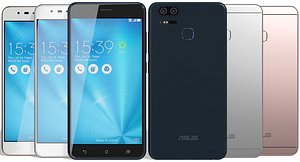 3d realistic asus zenfone 3 model