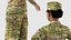 Black Female Soldier Camo T Pose Fur
