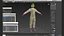 Black Female Soldier Camo T Pose Fur