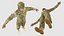 Black Female Soldier Camo T Pose Fur