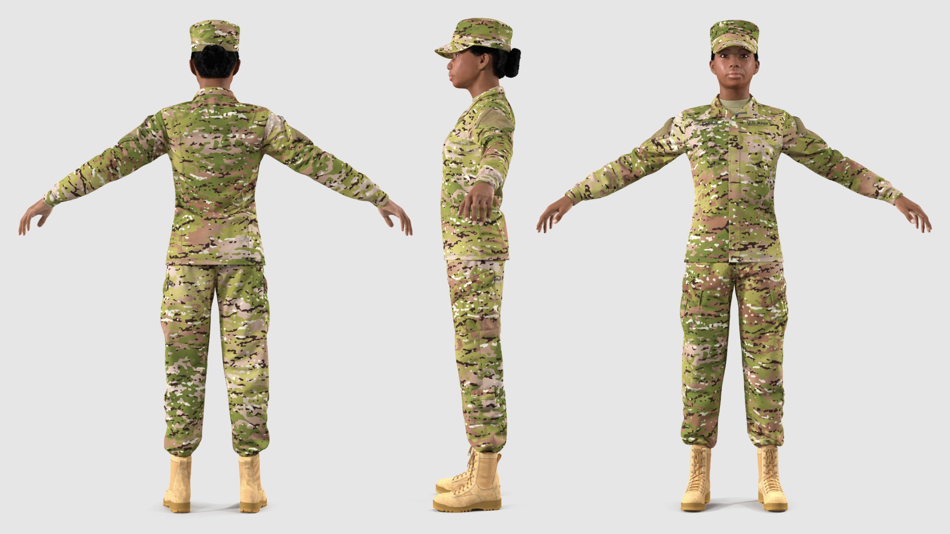 3D black female soldier camo https://p.turbosquid.com/ts-thumb/6k/tJE4LI/kD/blackfemalesoldiercamotposefur3dsmodel004/jpg/1612812639/1920x1080/fit_q87/5421b162b8c50a639f1f92dcad675b8213b97495/blackfemalesoldiercamotposefur3dsmodel004.jpg