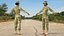 Black Female Soldier Camo T Pose Fur