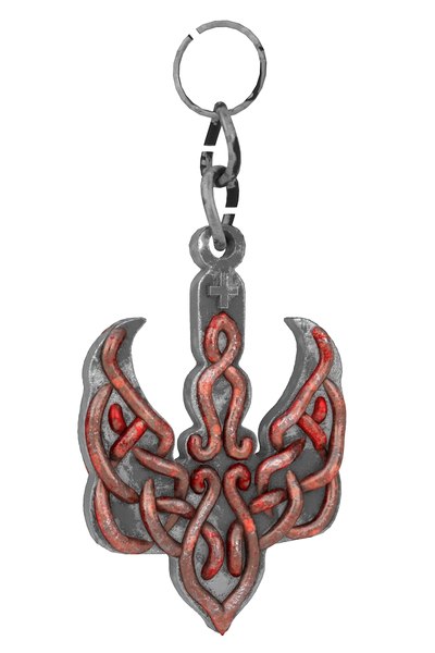 3d model of keychain modeled