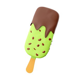 summer dessert delicious ice cream icon 3D model