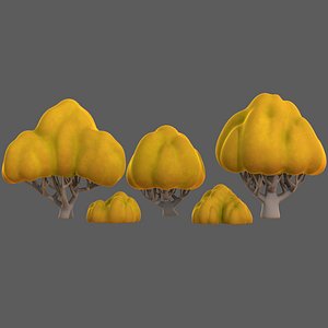 3D Trees Cartoon V45