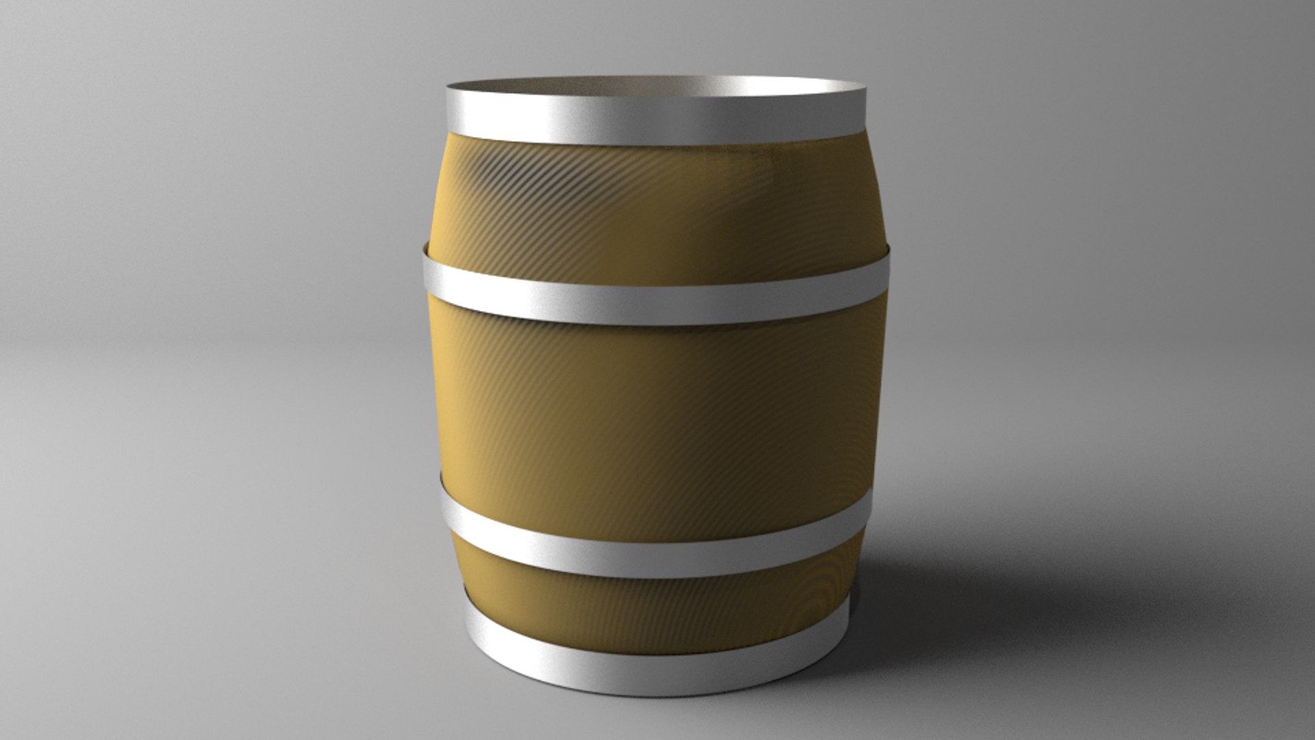 3D model barrel wooden 2 gallon - TurboSquid 1569695