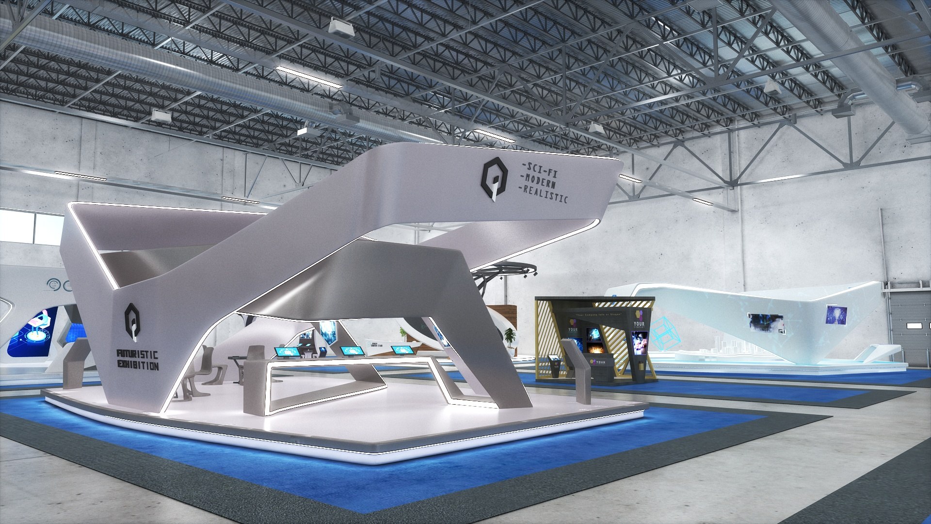 3D Big Exhibit Hall with 20 different Stand https://p.turbosquid.com/ts-thumb/6l/5bk02o/aI/exhibithallfull9/jpg/1654923138/1920x1080/fit_q87/d5b460cac45e67110de46f6a04c50da6cad4b82b/exhibithallfull9.jpg