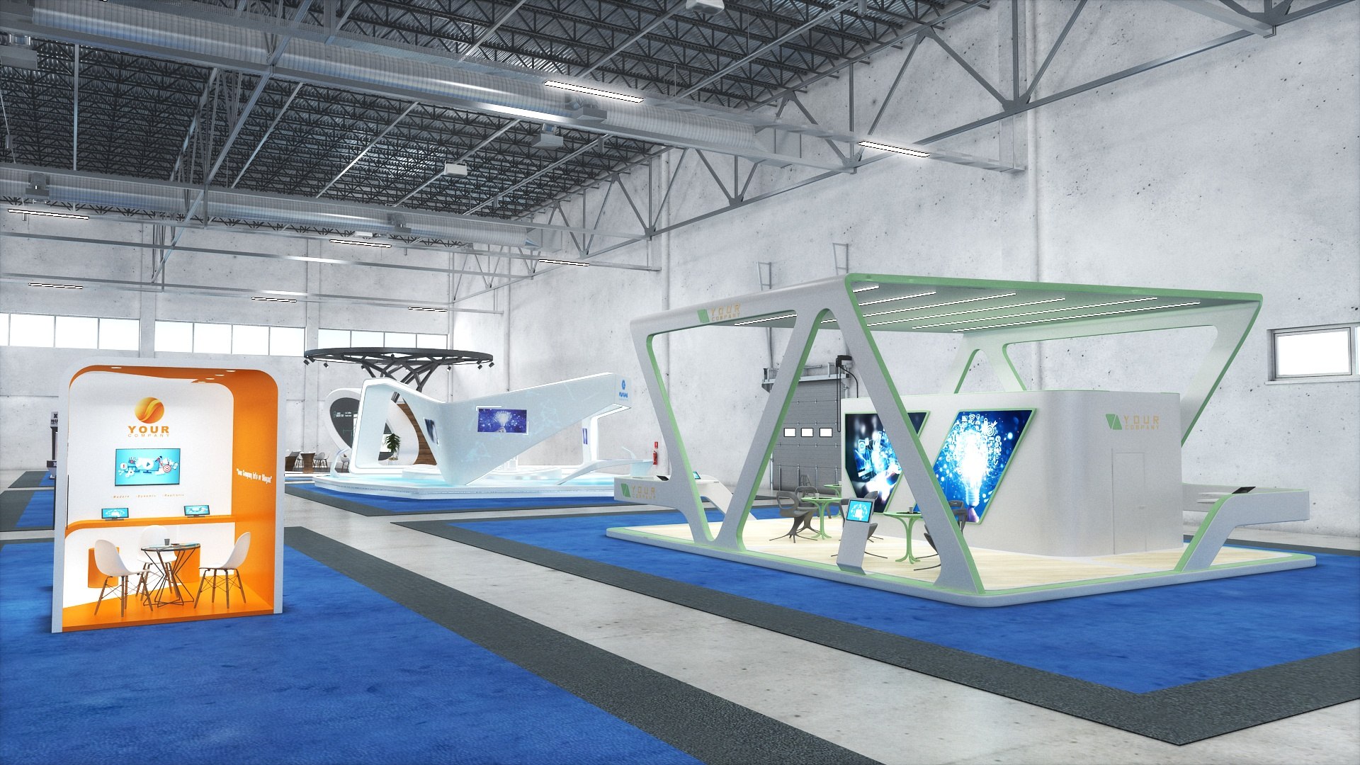 3D Big Exhibit Hall with 20 different Stand https://p.turbosquid.com/ts-thumb/6l/5bk02o/wV/exhibithallfull11/jpg/1654923160/1920x1080/fit_q87/72804bd6fd93dfe145dd264a690f4c2a99efa24f/exhibithallfull11.jpg