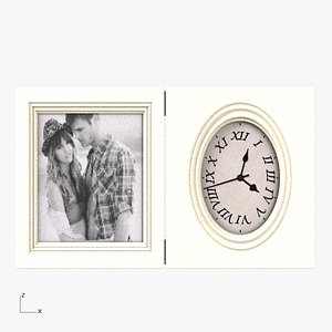 3d model picture frame clock 5