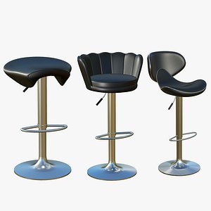 3D Bar Stool Chair V3