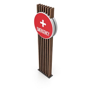 3D model Emergency Service Area Sign Model