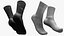 Paire de chaussettes de sport classiques longues sur pied