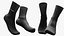 Paire de chaussettes de sport classiques longues sur pied