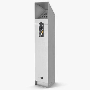 Glasdon Stainless Steel Ashguard Cigarette Bin
