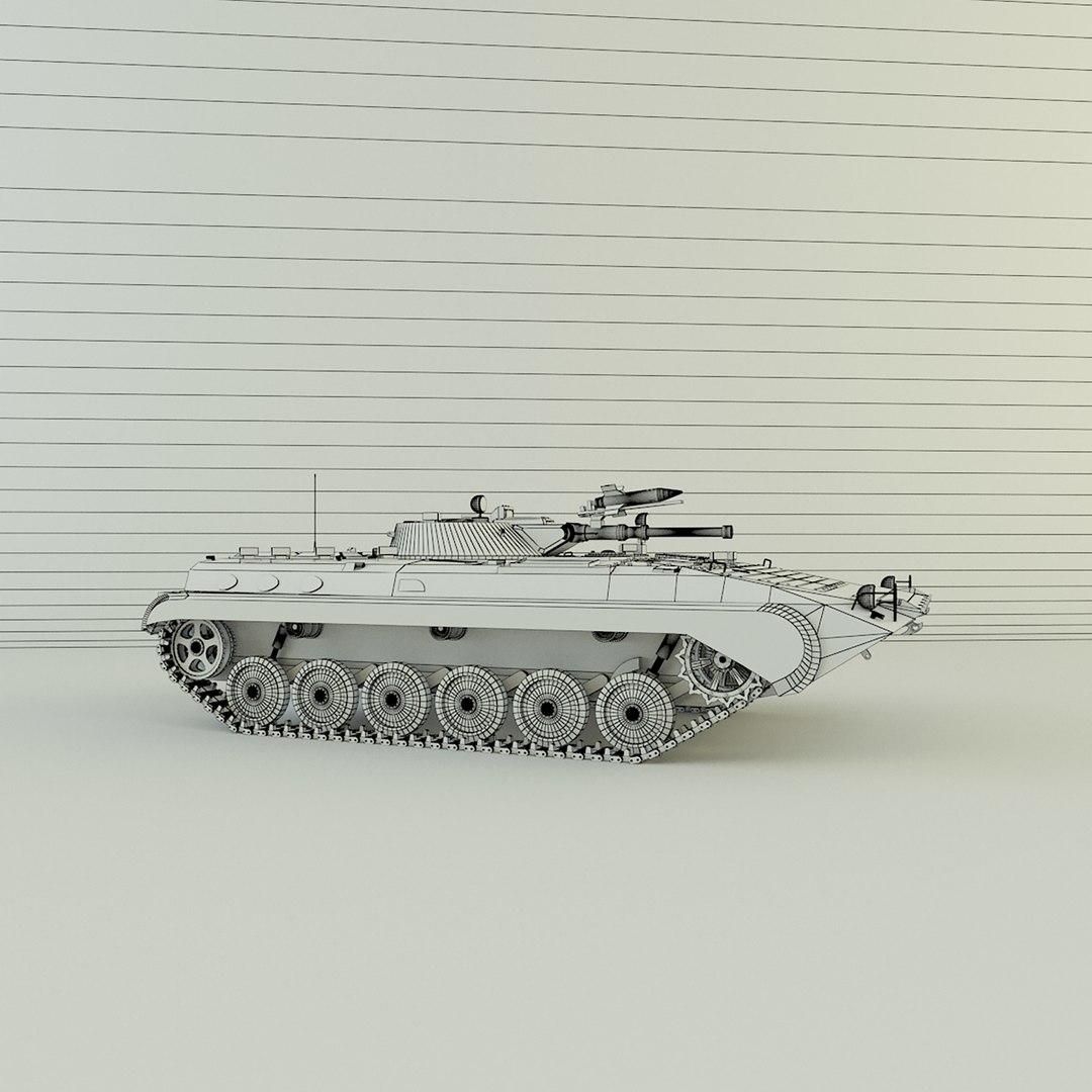 3D Soviet Tracked Infantry Fighting Vehicle BMP-1 Model - TurboSquid ...