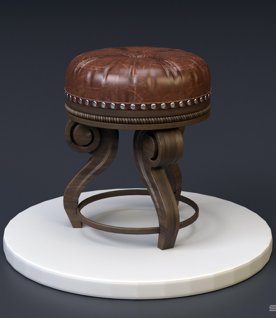 Classic Stool Chair Model - TurboSquid 1571455