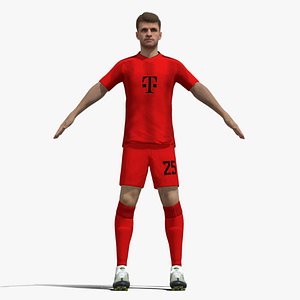 T-Pose Rigged Thomas Muller Bayern Munich 24-25 3D