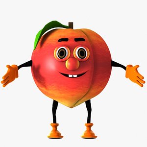 peach character 3d model