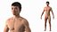 Anatomia do corpo masculino asiático