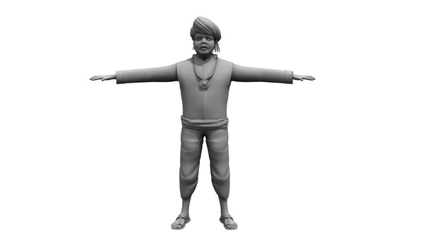 village king man 3D model