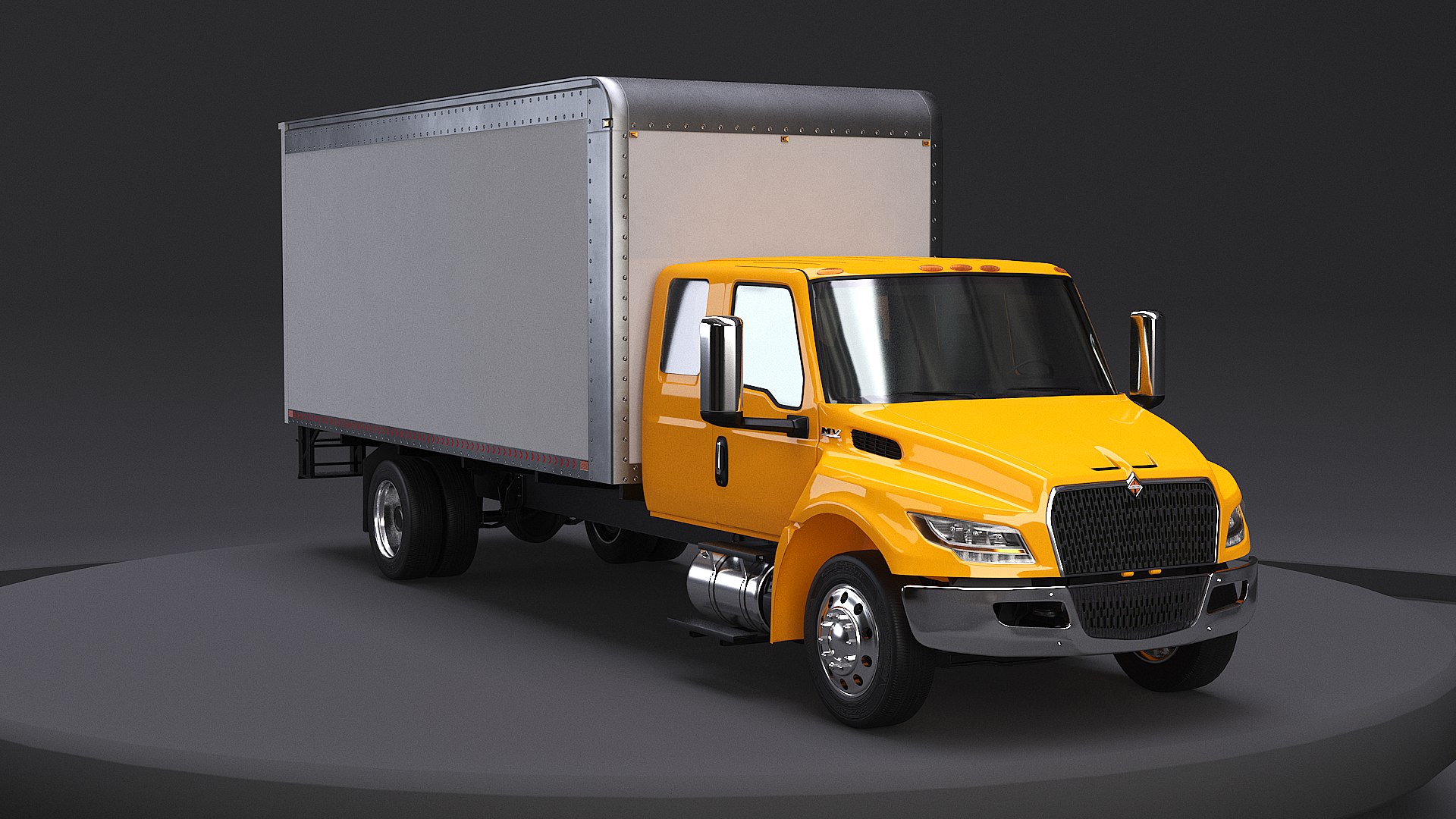 International MV 2023 Extended Cab Box Truck 3D Model TurboSquid 2087659