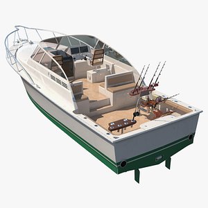 Chair for Fishing with Rods on the Boat