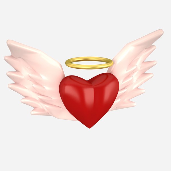 3D heart angel model