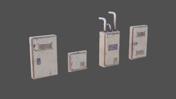 3D модель Коробка здания Электропроводка - TurboSquid 2235143