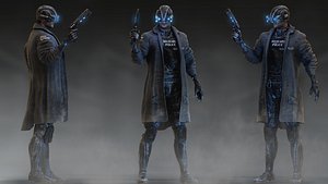 Sci Fi Military Police 3D