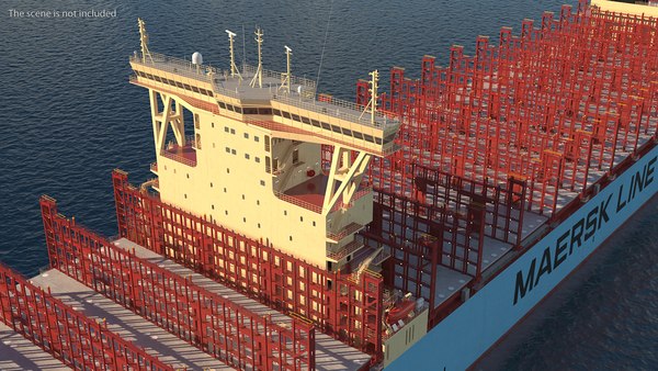 3D Maersk Madrid Container Ship Empty - TurboSquid 1781227