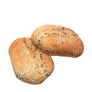 3D scanned bread model