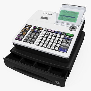 cash register casio 3D