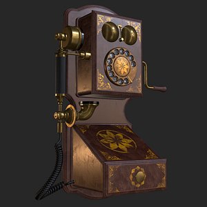 Old Antique Wall Telephone
