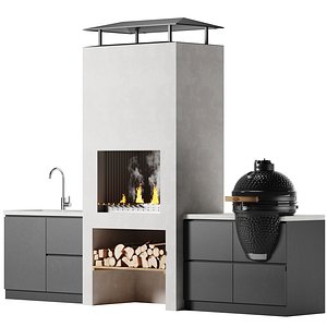 3D BBQ oven - Poplar