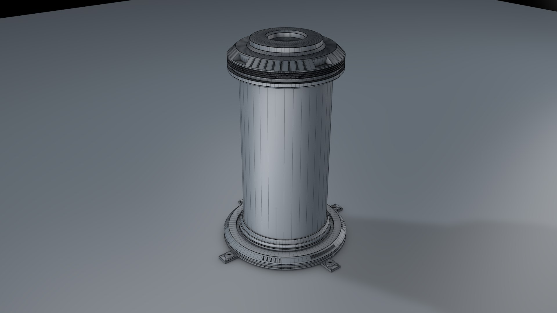 Sci Fi Liquid Cylinder 3D - TurboSquid 2148650