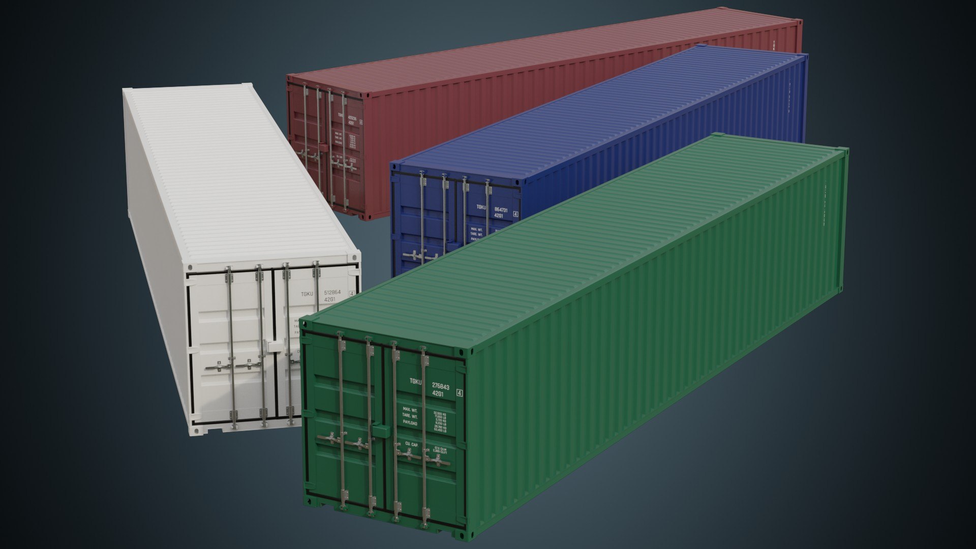 3D Cargo Container 3A - TurboSquid 1734999