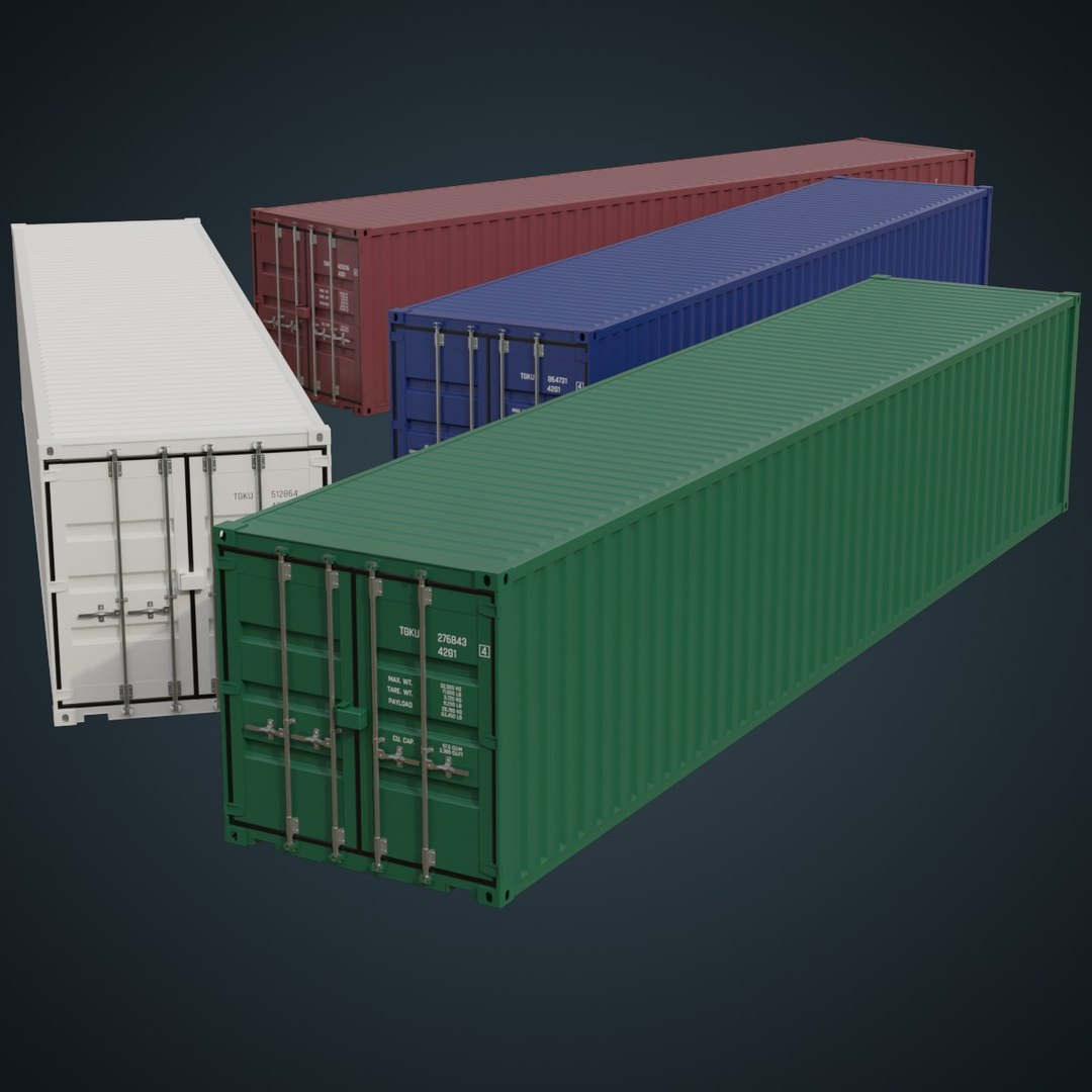 3D Cargo Container 3A - TurboSquid 1734999