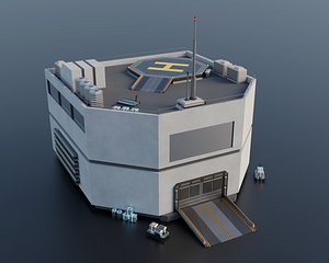 Futuristic Industrial Building