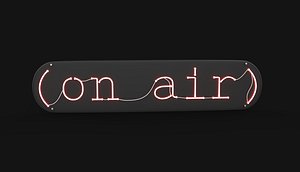 On Air Neon Sign 3D model 3D