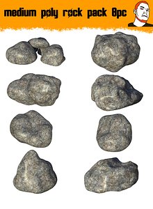 3D medium rocks
