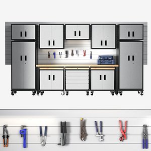 Modular Tool Storage Cabinet 3D model