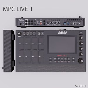 akai mpc live ii 3D model
